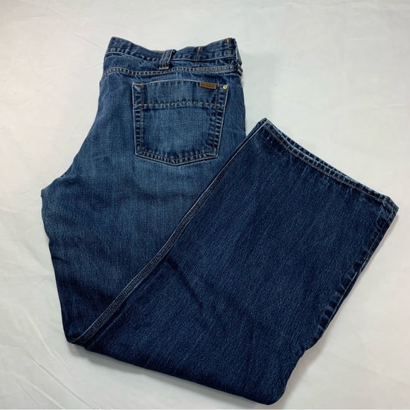 Carhartt Mens Jeans B310 DRT Relaxed Fit Boot Cut Denim Blue Size 42x32 - Picture 1 of 13